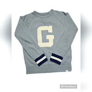 GAP Gray Sweatshirt with White 'G' and Navy Accents